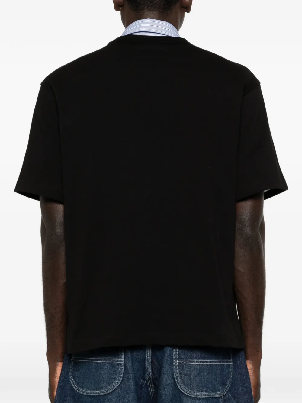 sacai T-shirt met ritszak Zwart
