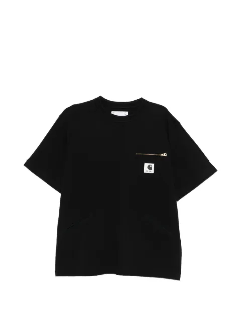 sacai zip-pocket T-shirt