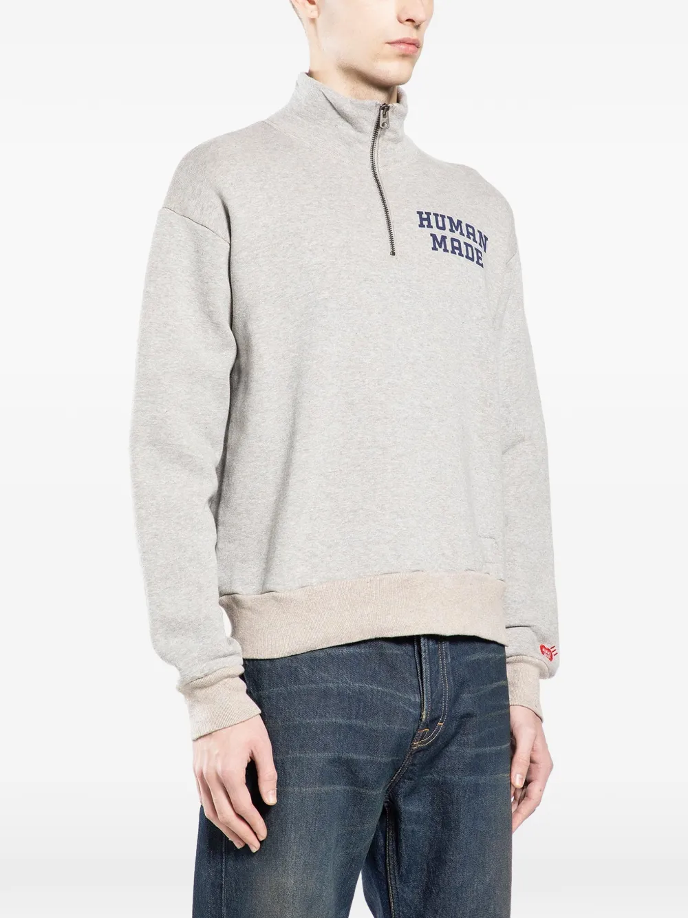 Human Made half-zip sweatshirt - Grigio