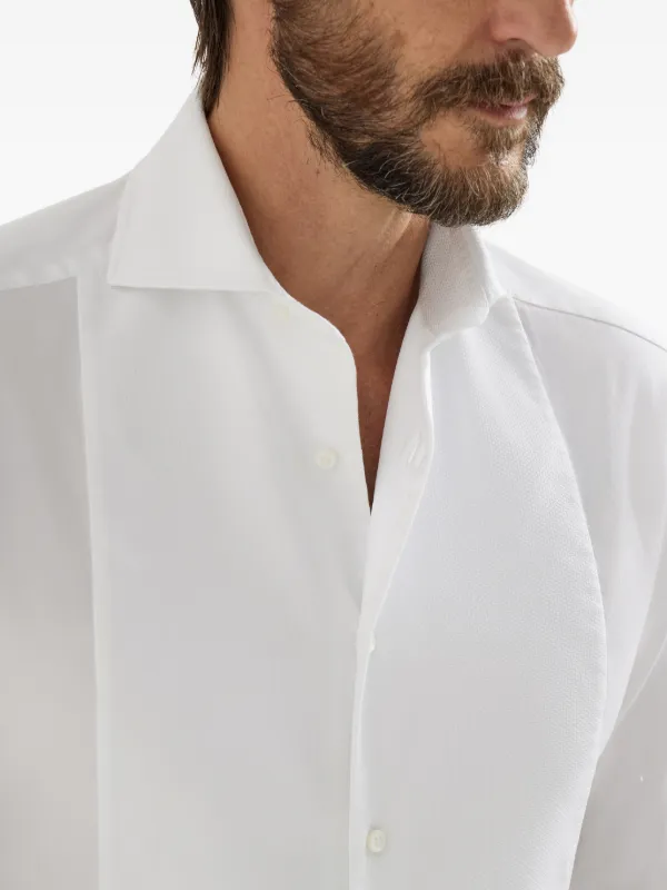 Brunello Cucinelli スリムフィット シャツ | ホワイト | FARFETCH JP