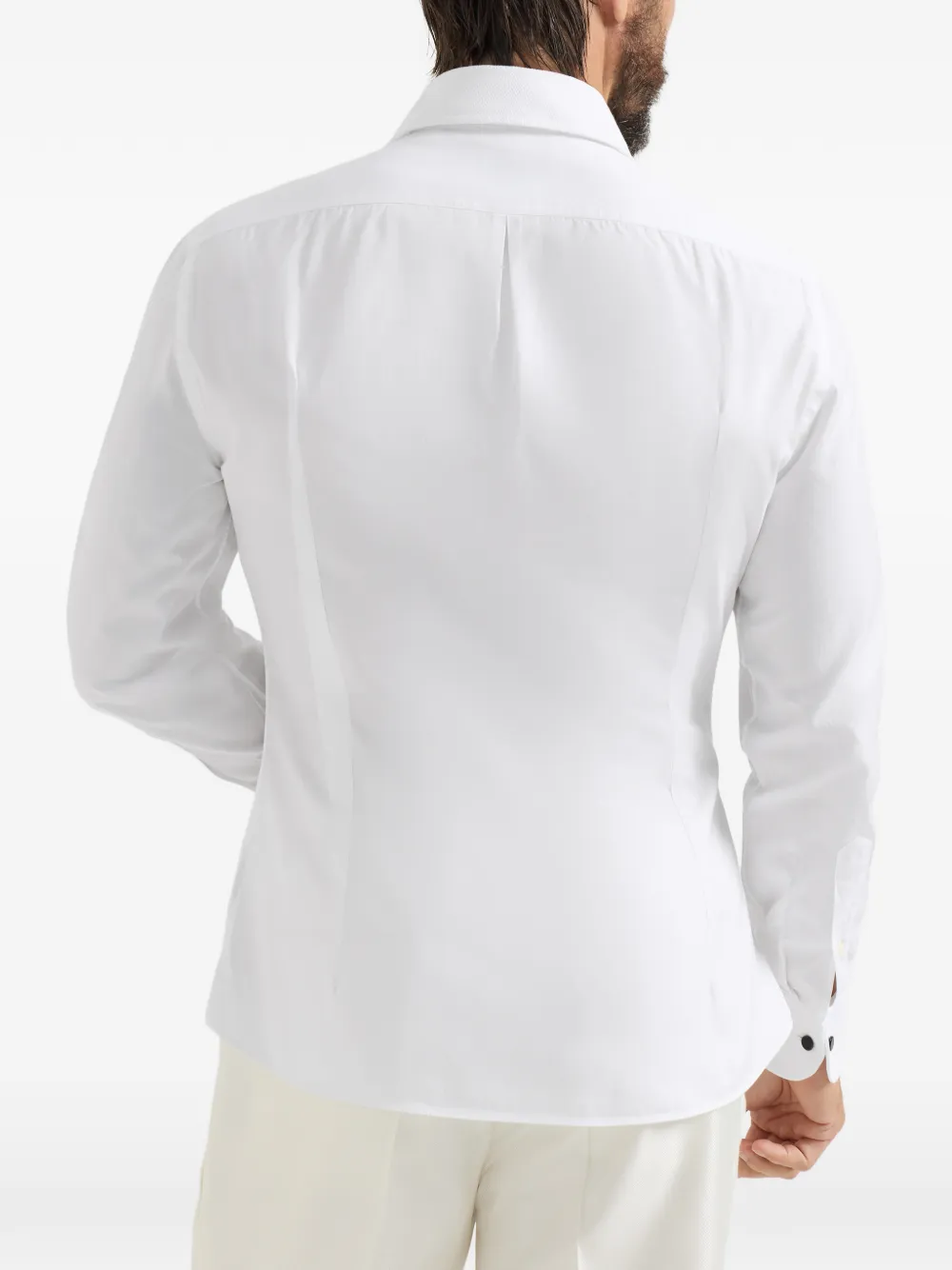Brunello Cucinelli Getailleerd overhemd Wit