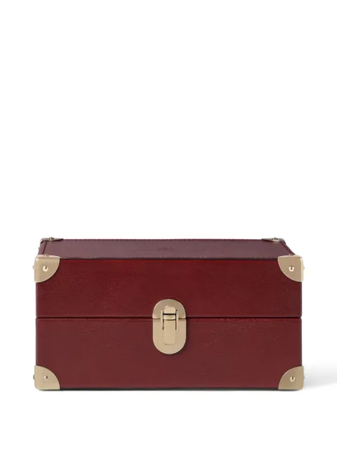 Brunello Cucinelli burnished calfskin watch organiser