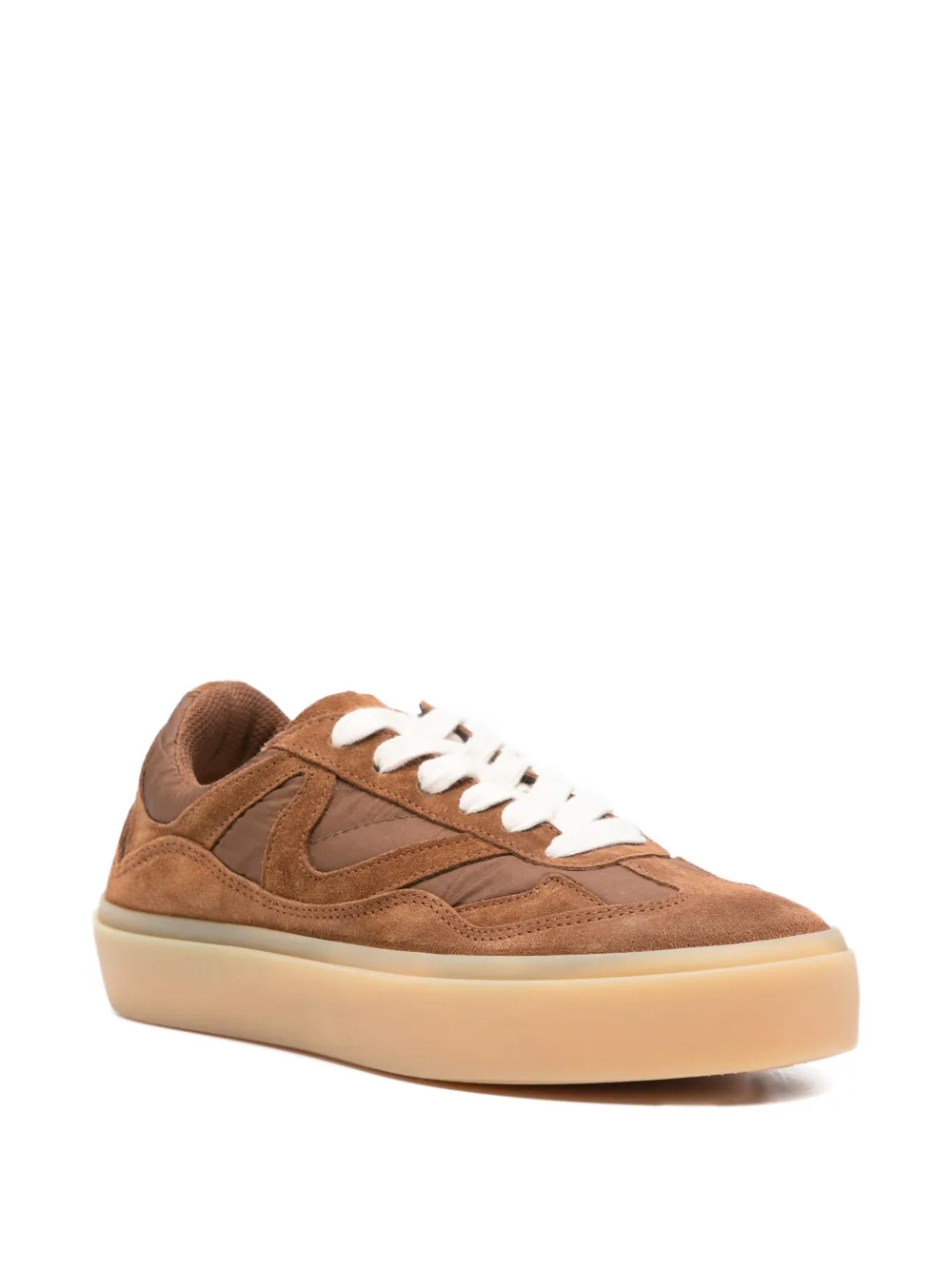 Inuikii Sneakers met suède vlakken Bruin