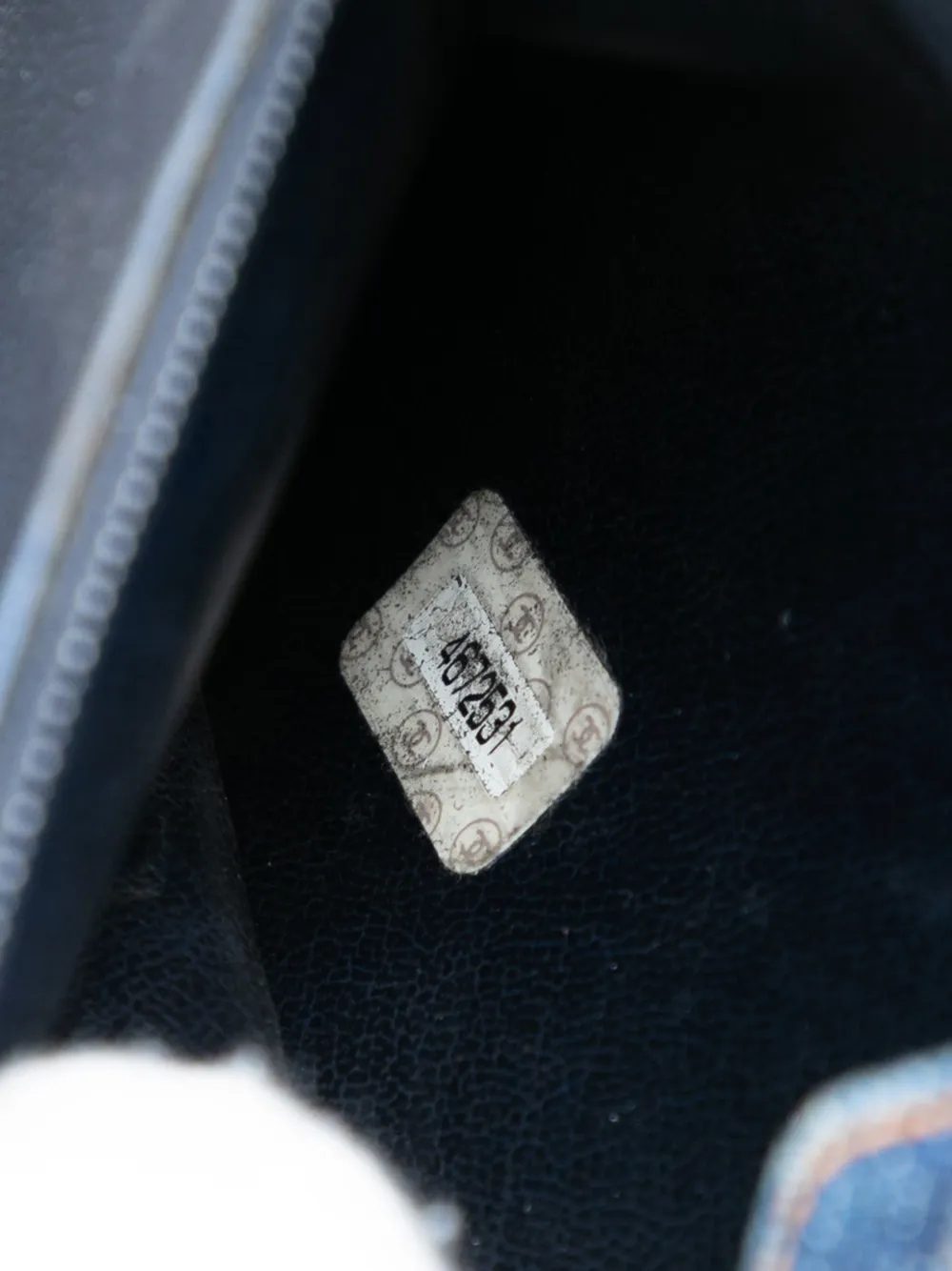 CHANEL Pre-Owned 1996-1997 ココマーク デニム バニティバッグ