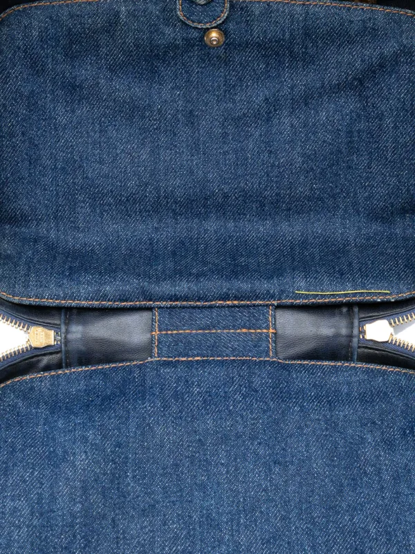 CHANEL Pre-Owned 1996-1997 ココマーク デニム バニティバッグ