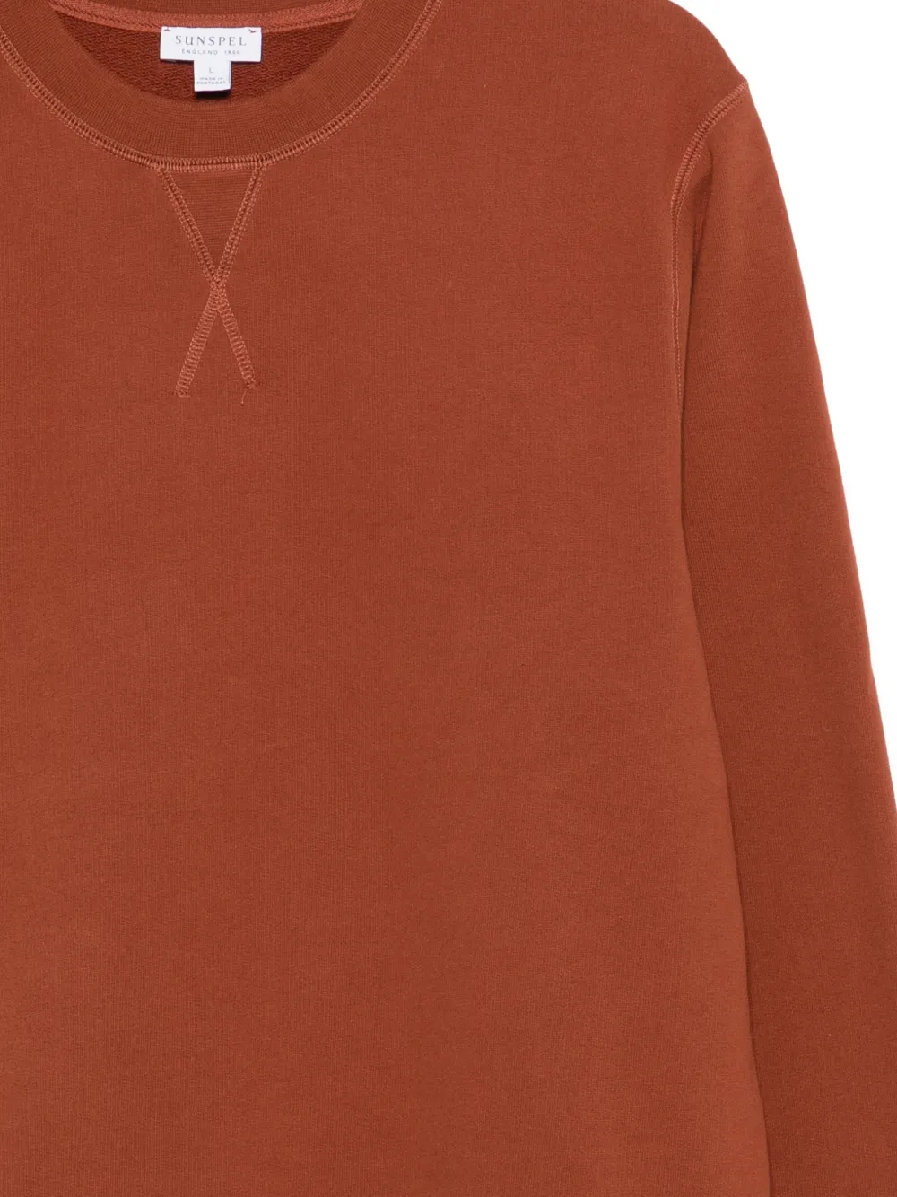  Sunspel Loopback Sweatshirt - Orange 