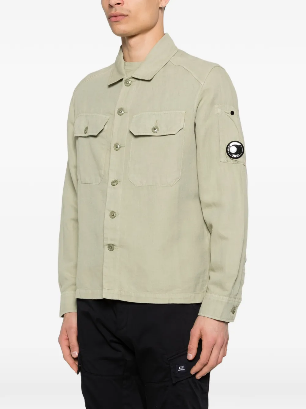C.P. Company Broken twill shirtjack Grijs