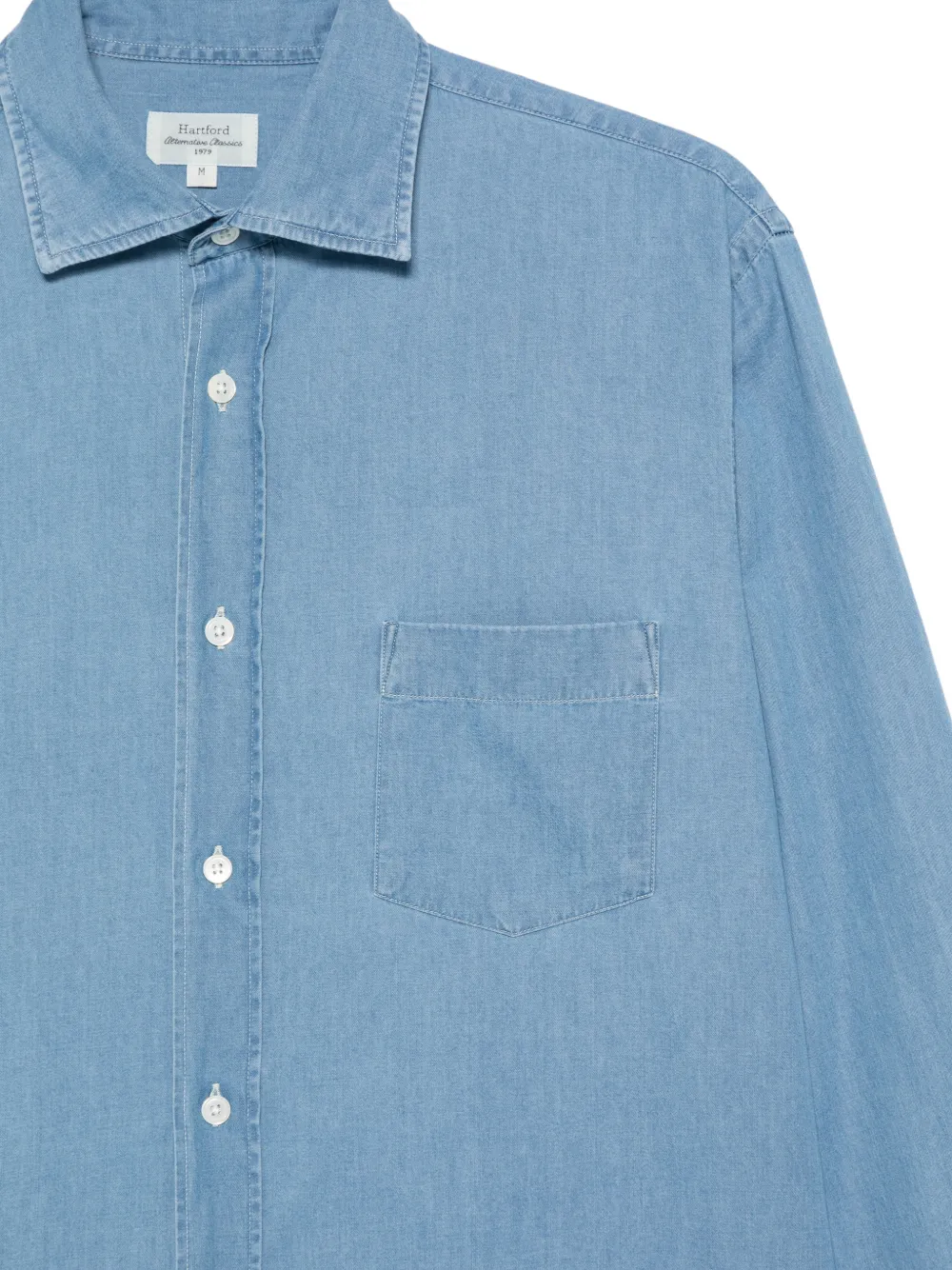  Hartford Paul Denim Shirt - Blue 