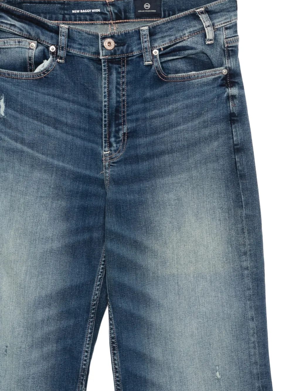  Ag Jeans New Baggy Wide Jeans - Blue 