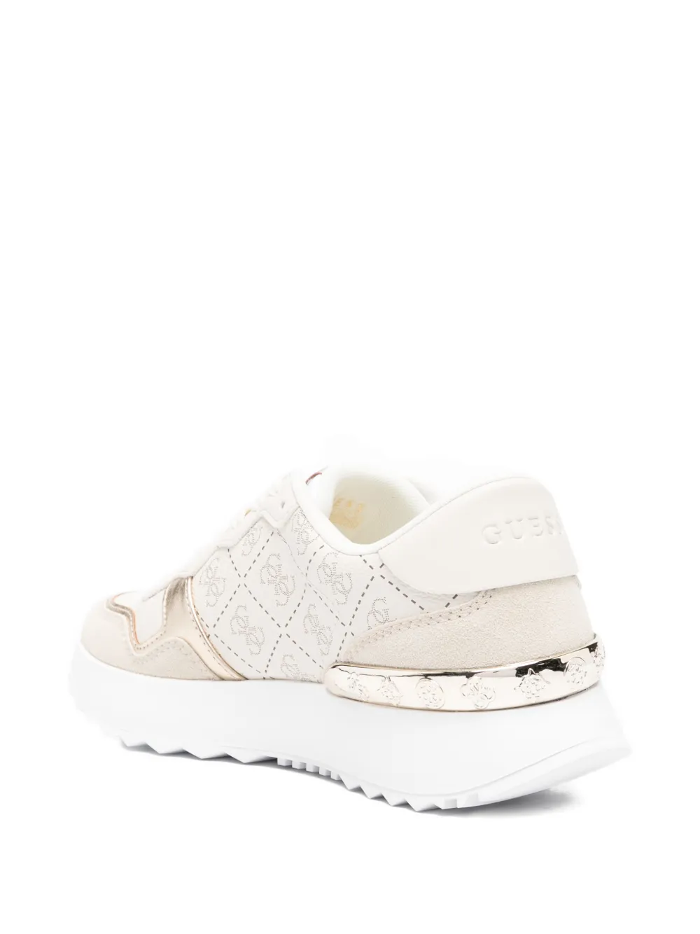 GUESS USA logo-pattern sneakers Beige
