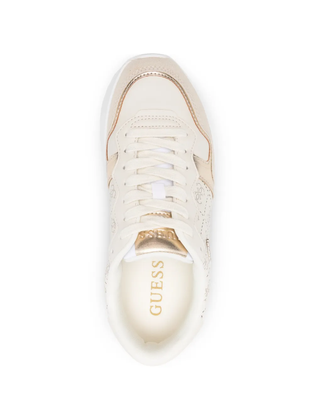 GUESS USA logo-pattern sneakers Beige
