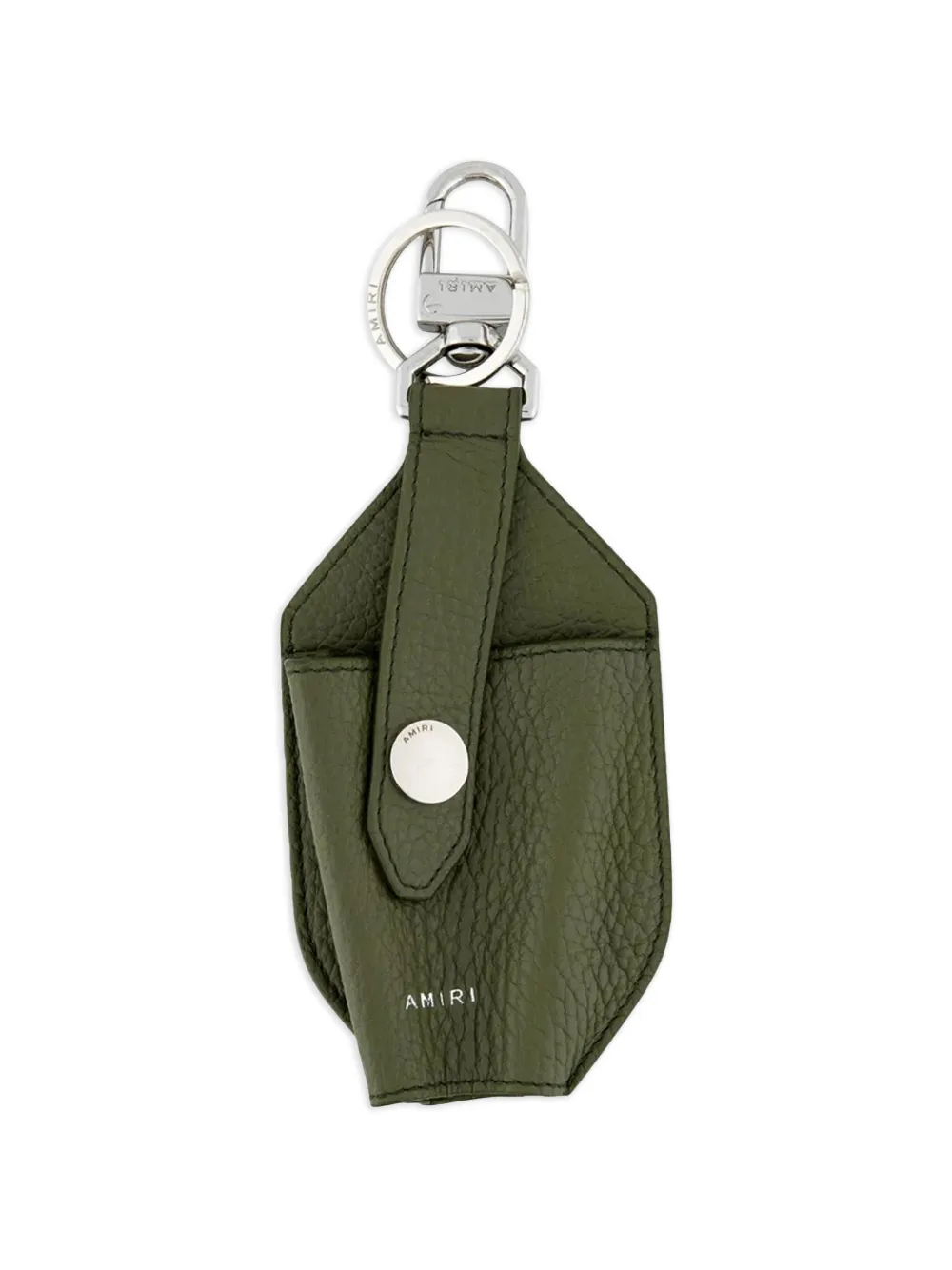 AMIRI pebbled hand sanitizer keyring - Verde