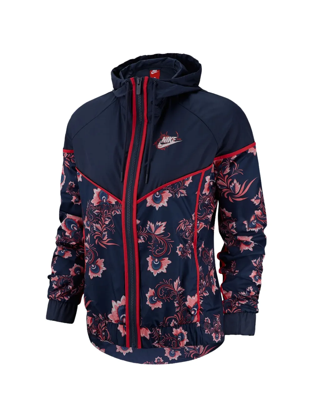 Nike floral-print windbreaker - Blu