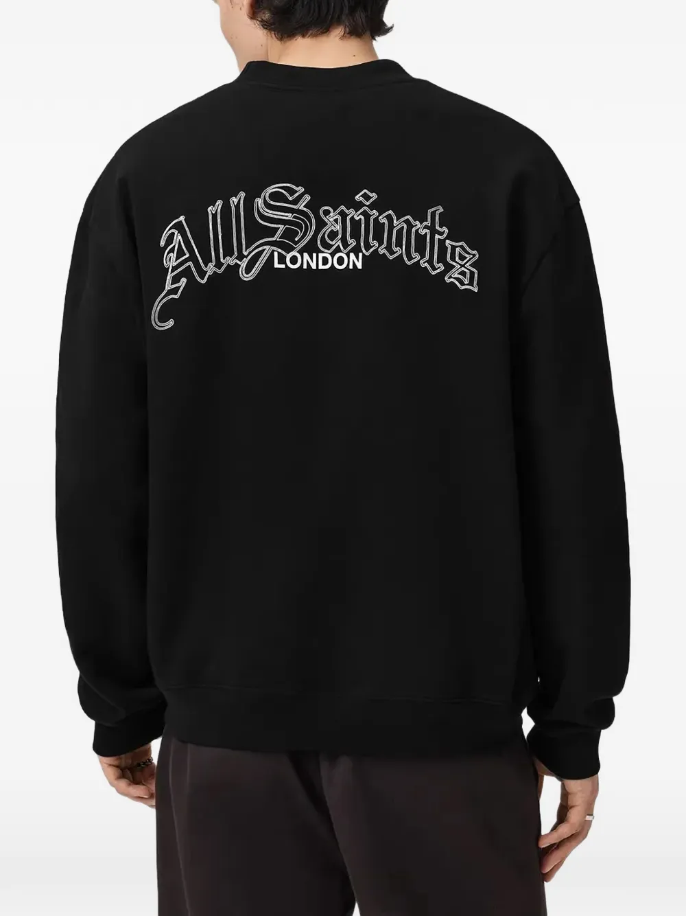  Allsaints Descent Logo Sweatshirt - Black 