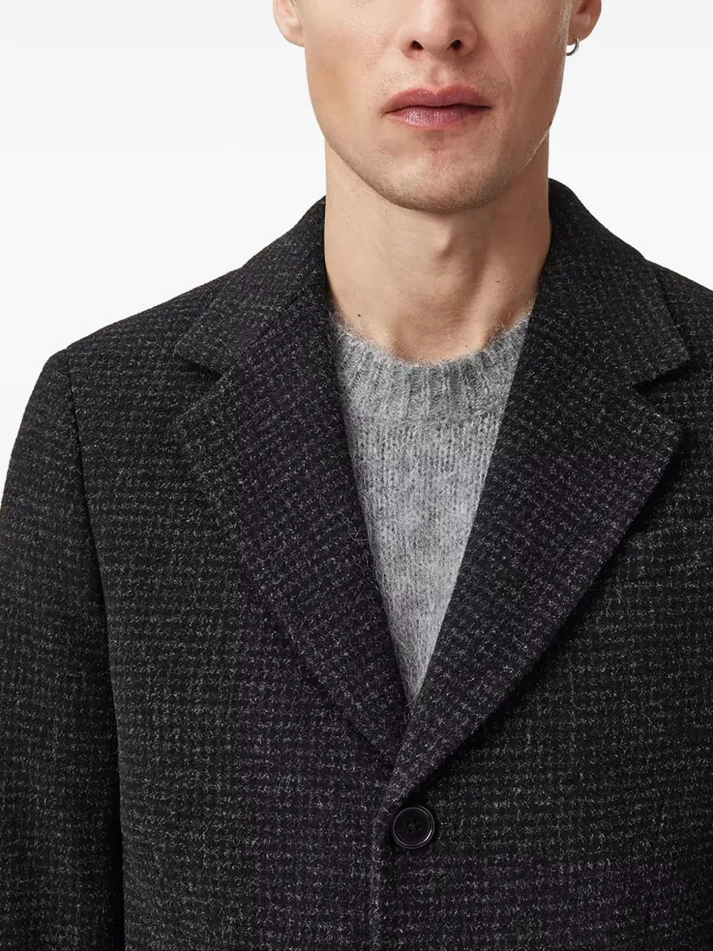 AllSaints Caspian jas met textuur Grijs