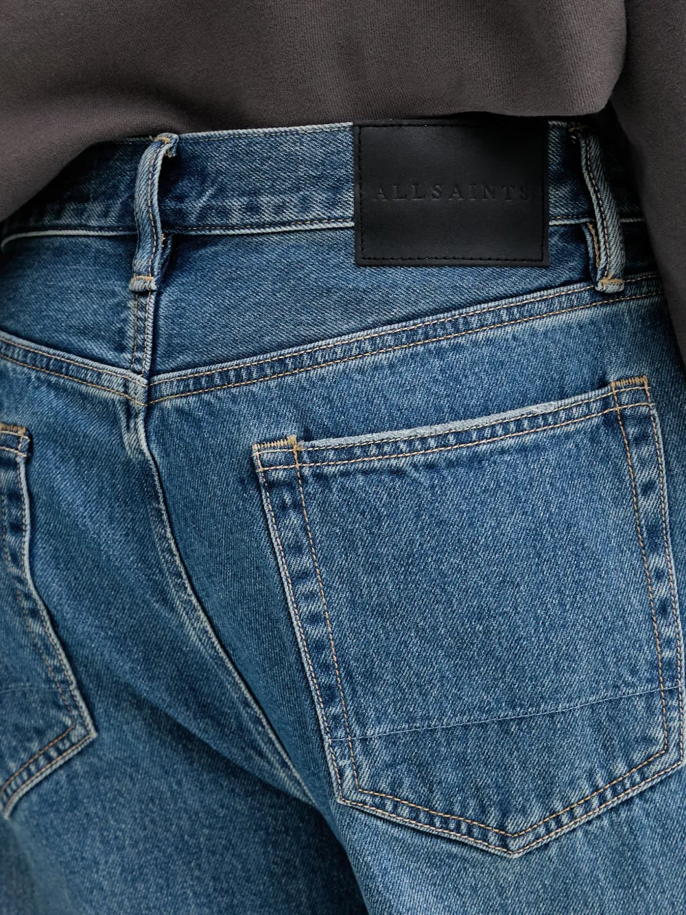 AllSaints Jeans met scheuren Blauw