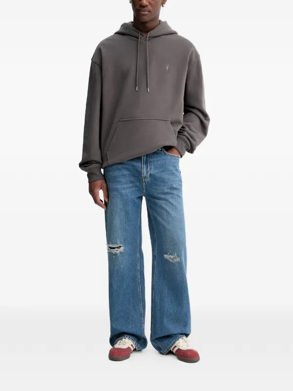 AllSaints ダメージ ジーンズ | ブルー | FARFETCH JP