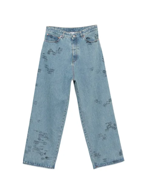 VETEMENTS stamp-print jeans