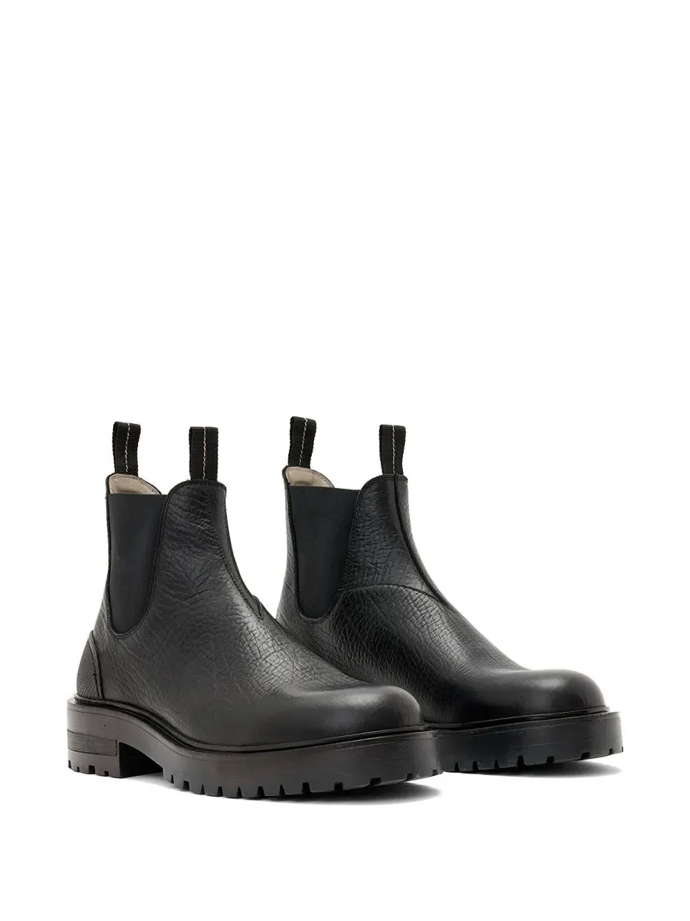 AllSaints Mccoy textured pull-on boots Zwart