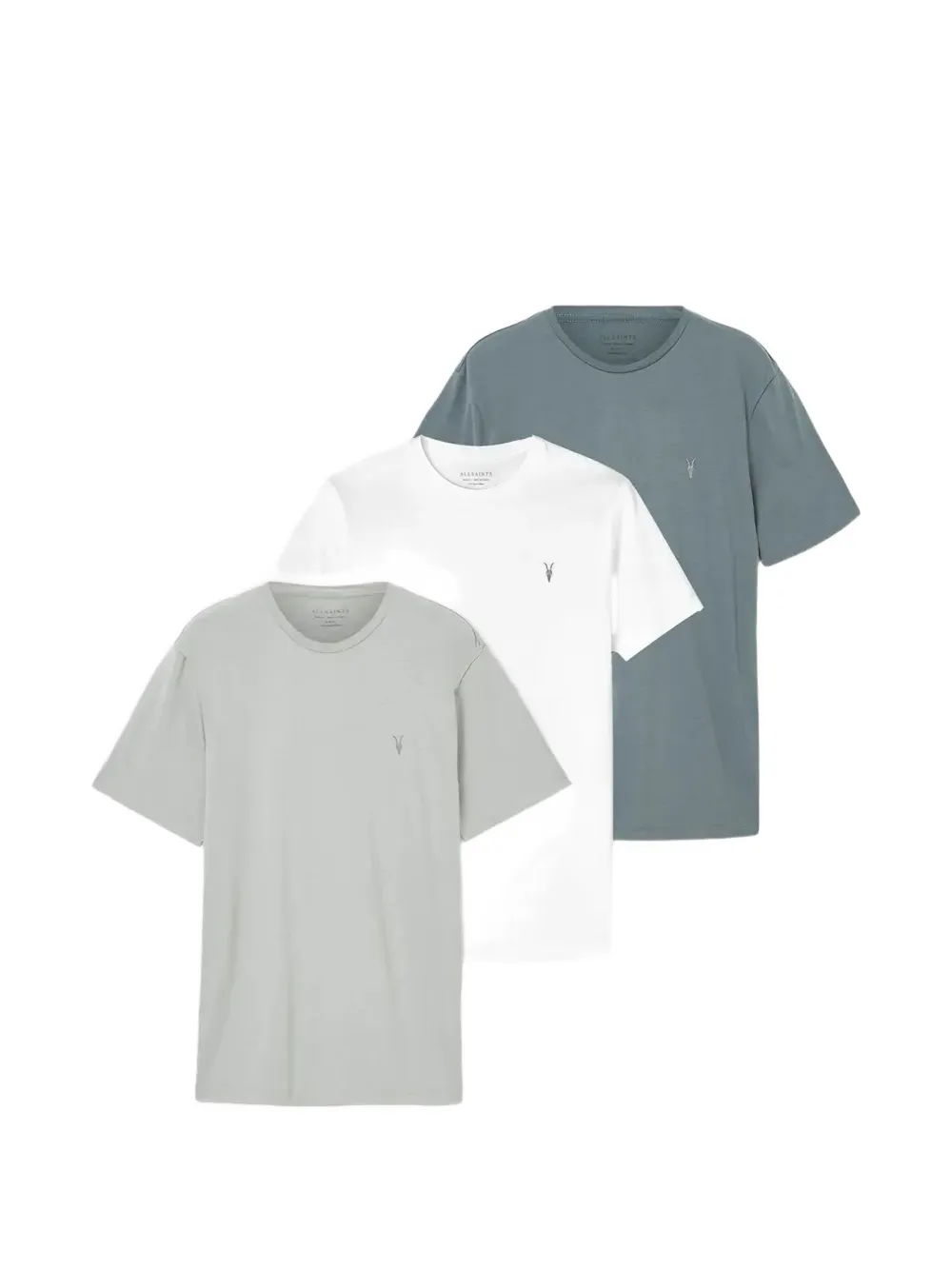 AllSaints Brace logo T-shirt (set of three) - Blu
