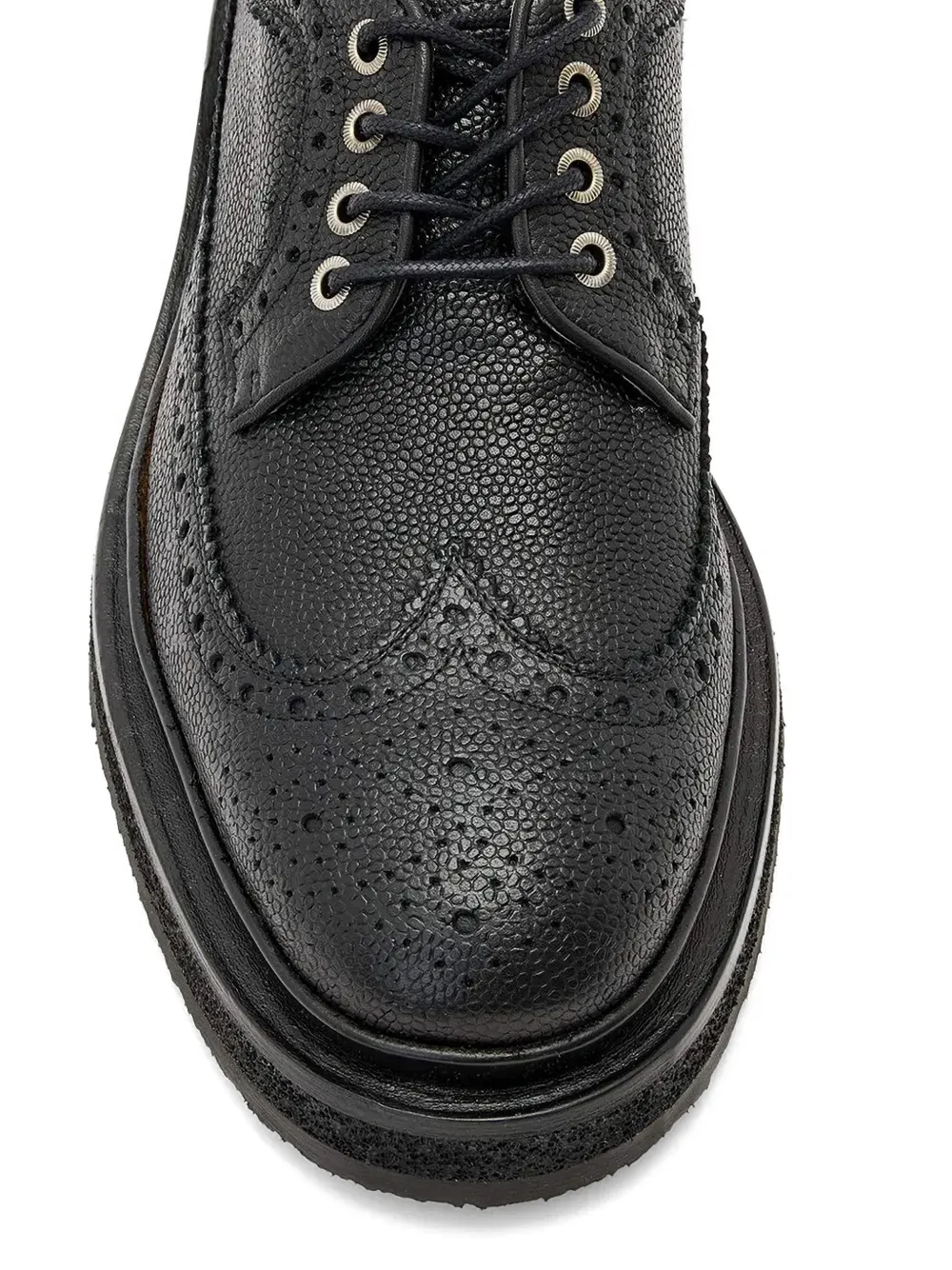 AllSaints Escher brogue lace-up shoes Zwart