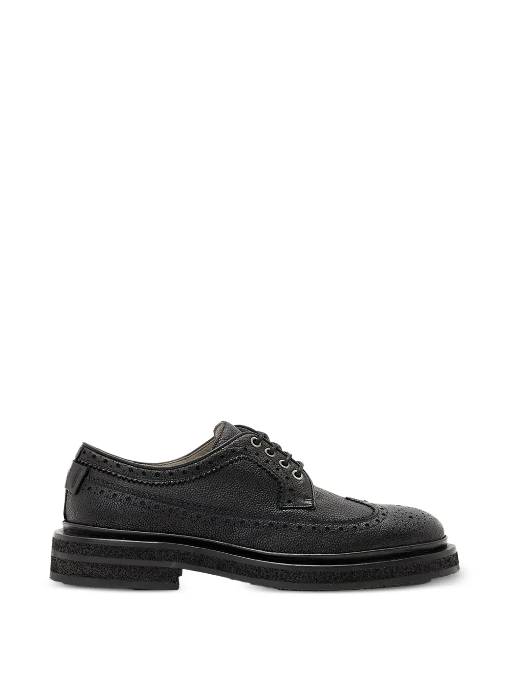 AllSaints Escher brogue lace-up shoes Zwart