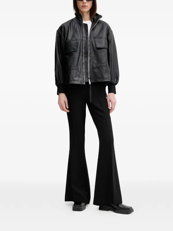 AllSaints Flor Pocket Zip Jacket | Black | FARFETCH