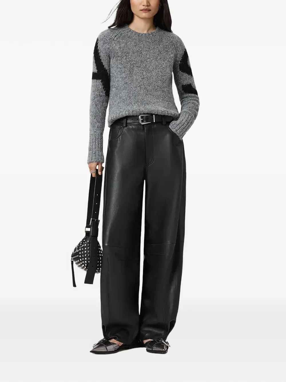  Allsaints Pull Sylvie - Gris 
