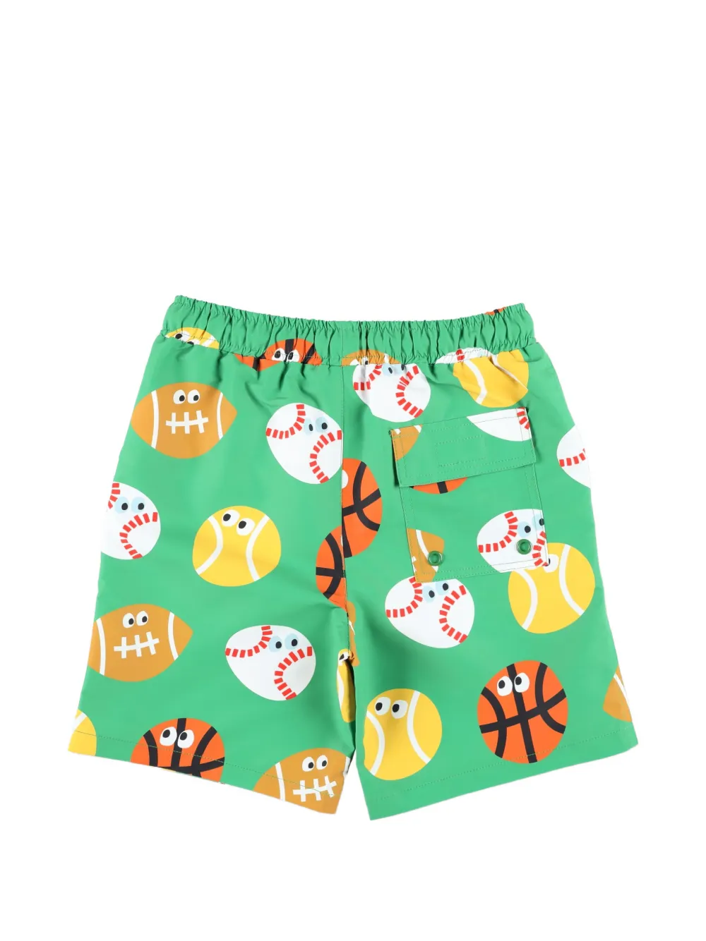 Stella McCartney Kids Zwembroek met balprint Groen
