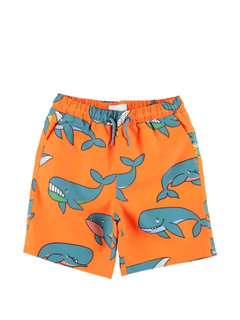 Stella McCartney Kids whale-print swim shorts