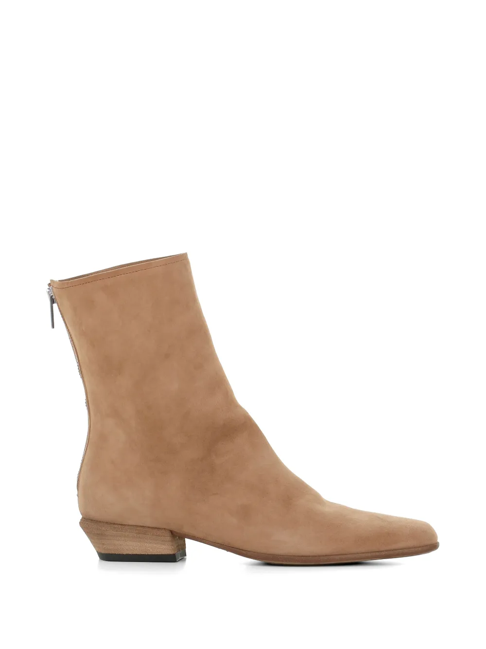 Pantanetti zip suede boots Beige