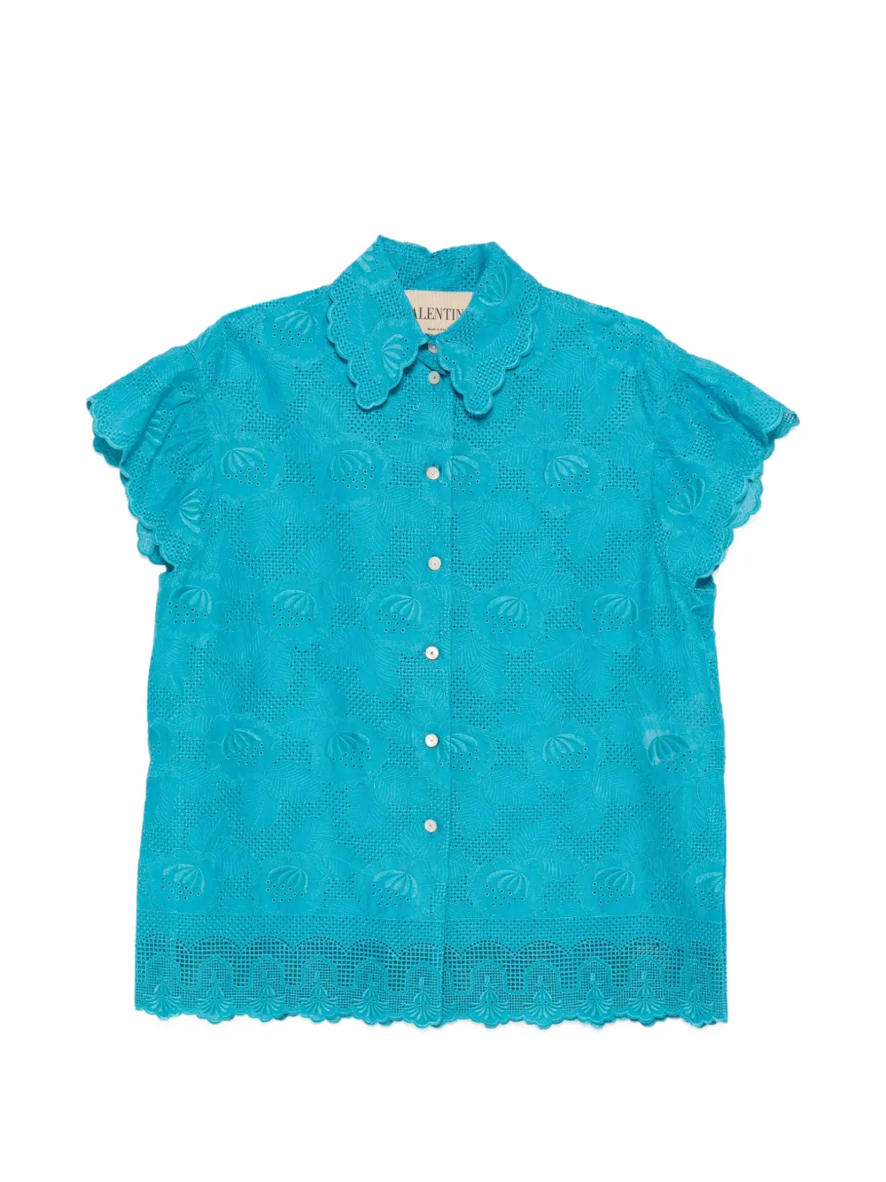 Valentino Garavani lace shirt - Blu
