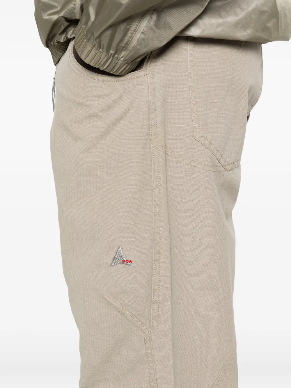 Crimp Shaped Cotton Trousers