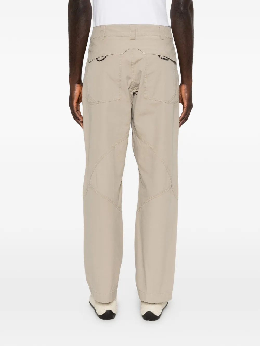 Crimp Shaped Cotton Trousers