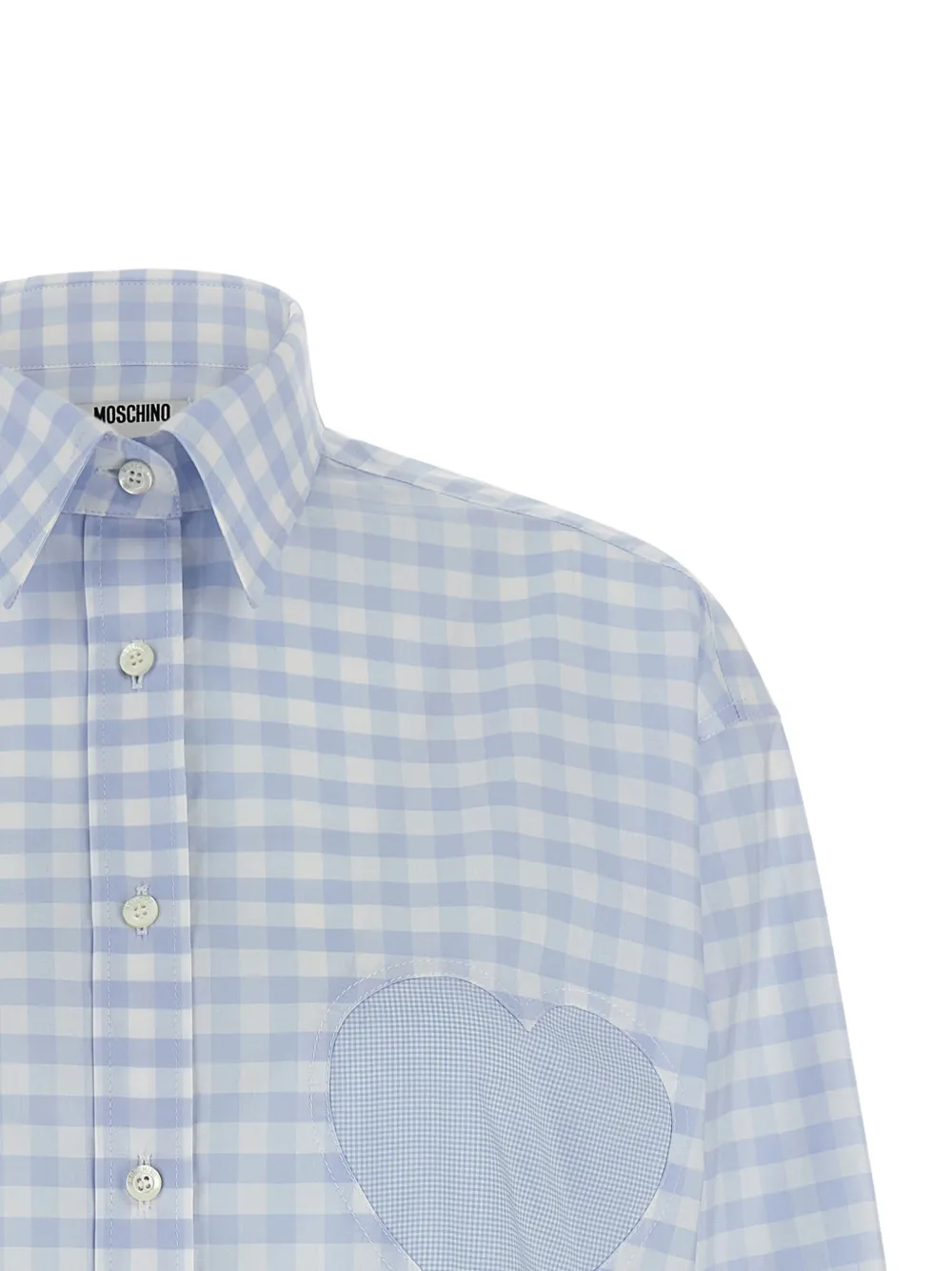 Moschino Heart Vichy blouse Blauw