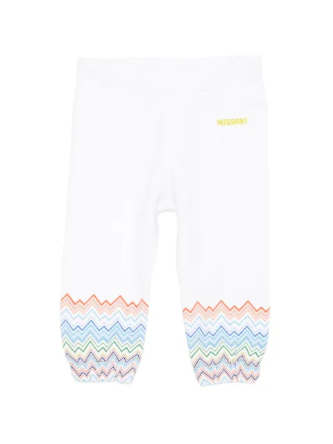 Missoni Kids zig-zag-pattern trousers