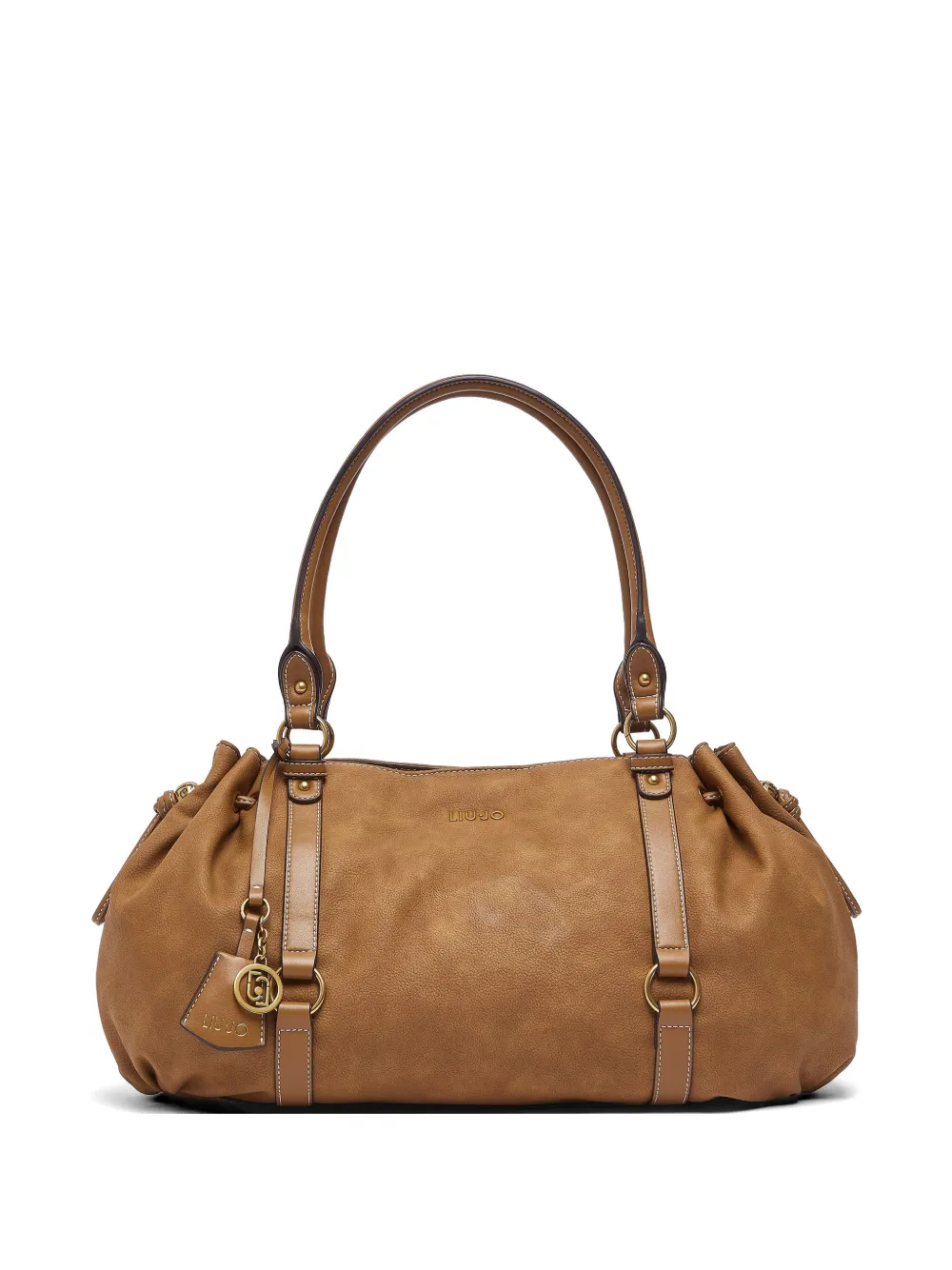 LIU JO charm-detail tote bag - Marrone