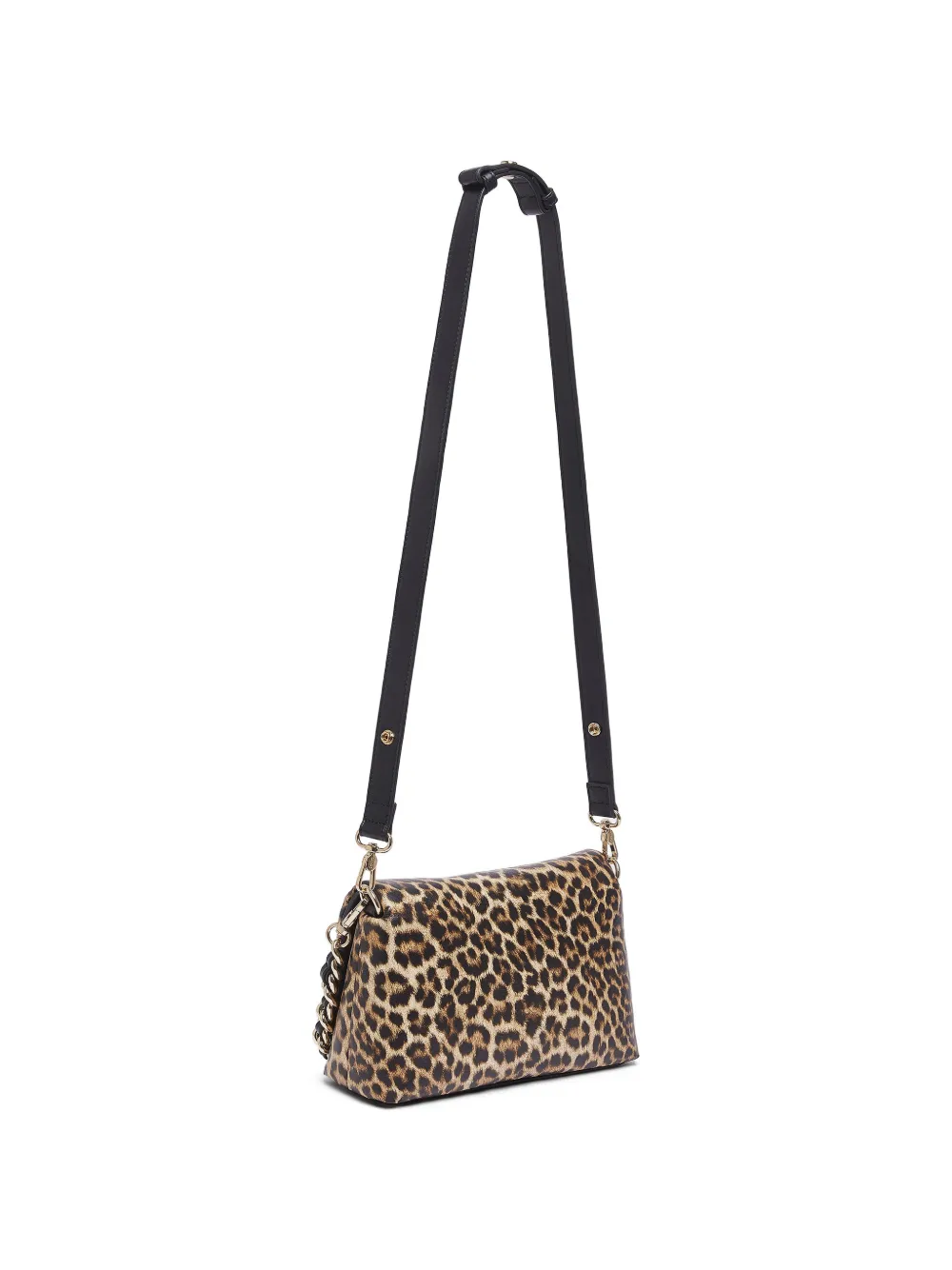  Liu Jo Medium Lapuffy Animal-print Chain-strap Shoulder Bag - Neutrals 
