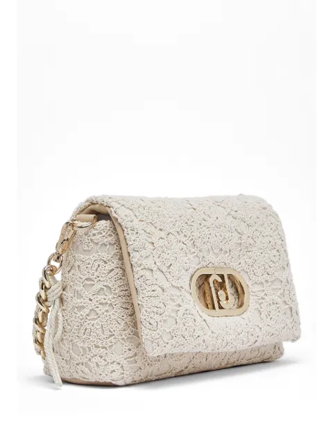 LIU JO bolsa de hombro LaPuffy mediana con placa del logo