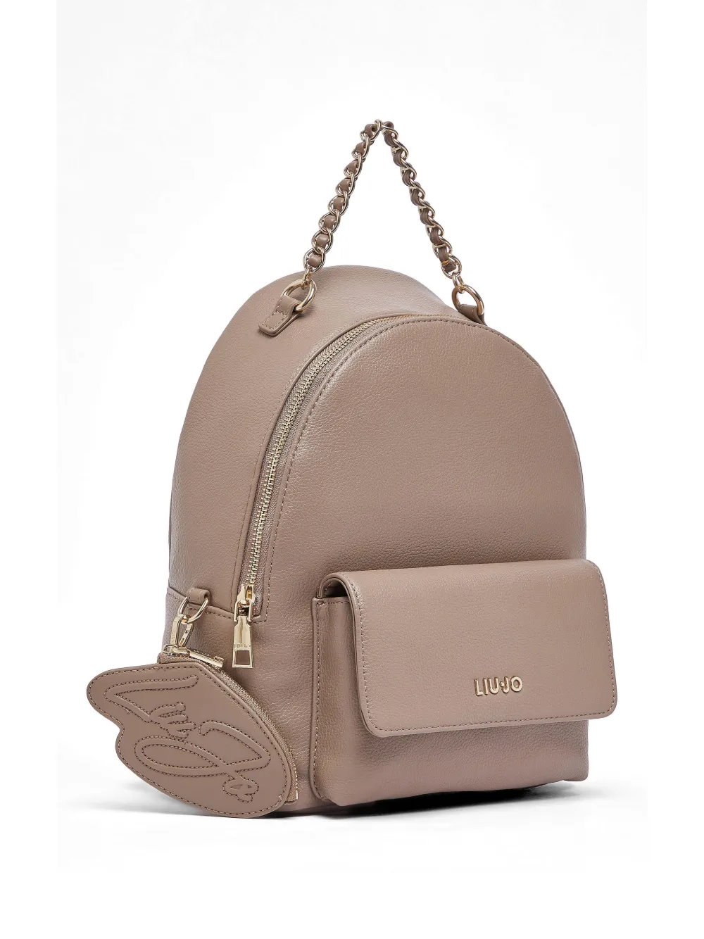  Liu Jo Detachable-coin-purse Chain-strap Backpack - Brown 