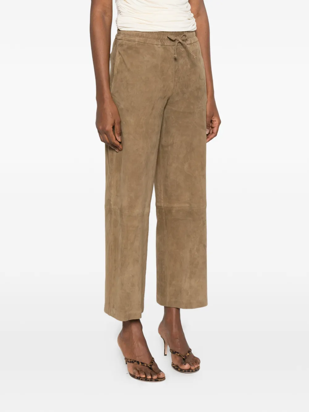  Arma Drawstring Trousers - Brown 