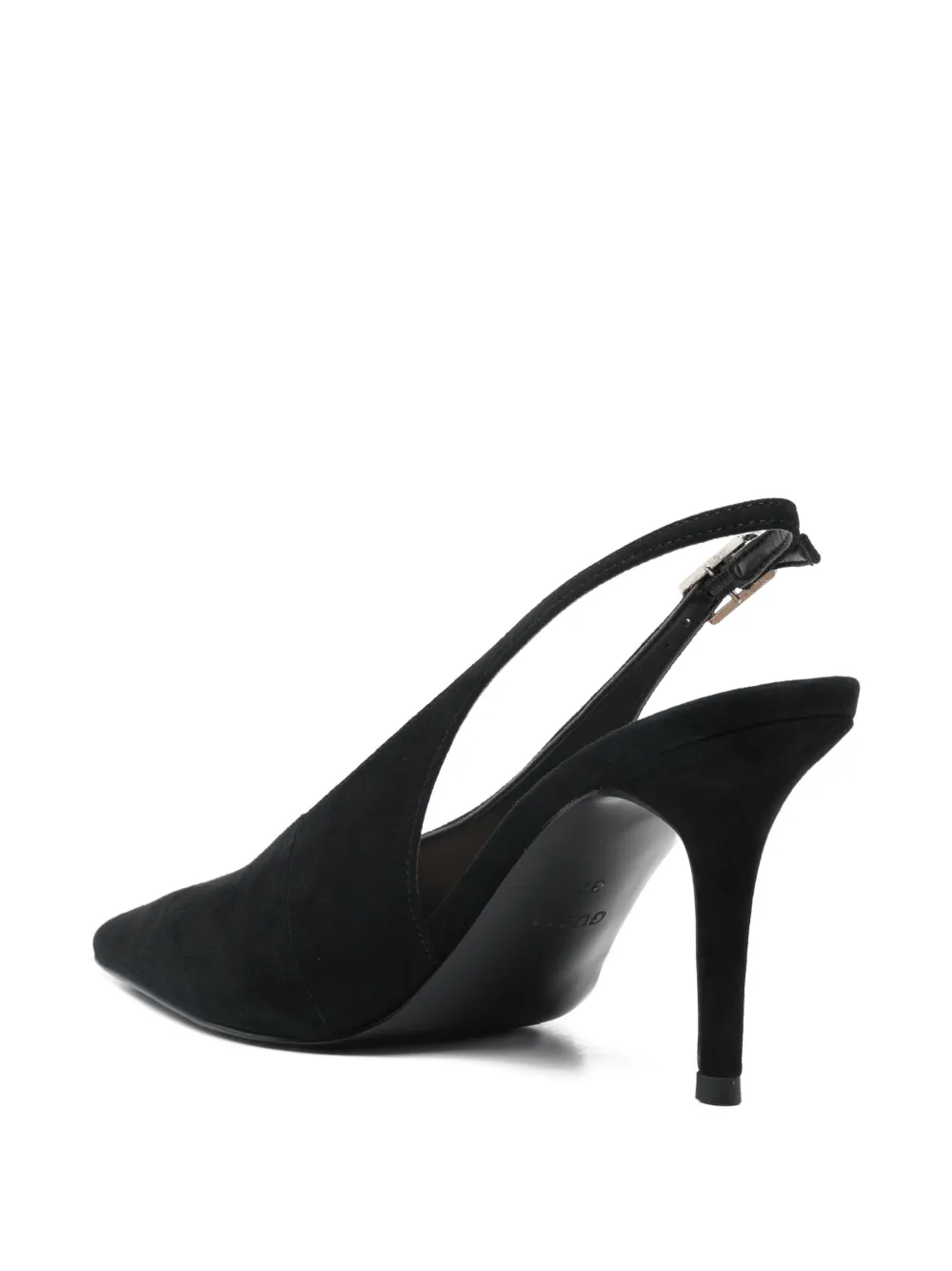 GUESS USA Primo suede slingback pumps Zwart