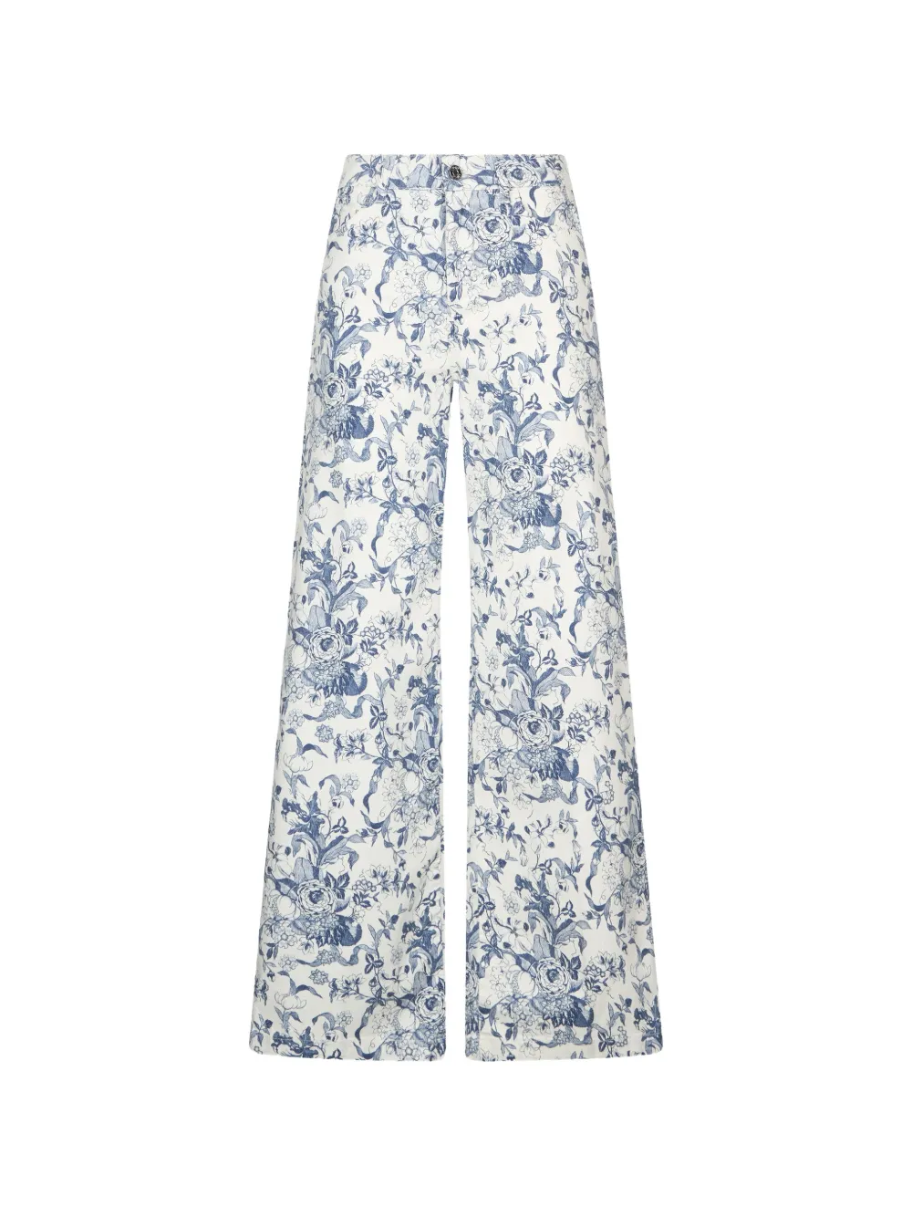 LIU JO printed flared jeans - Bianco