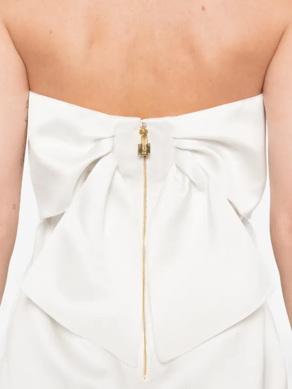Elisabetta Franchi ストラップレス ミニドレス | ホワイト | FARFETCH JP