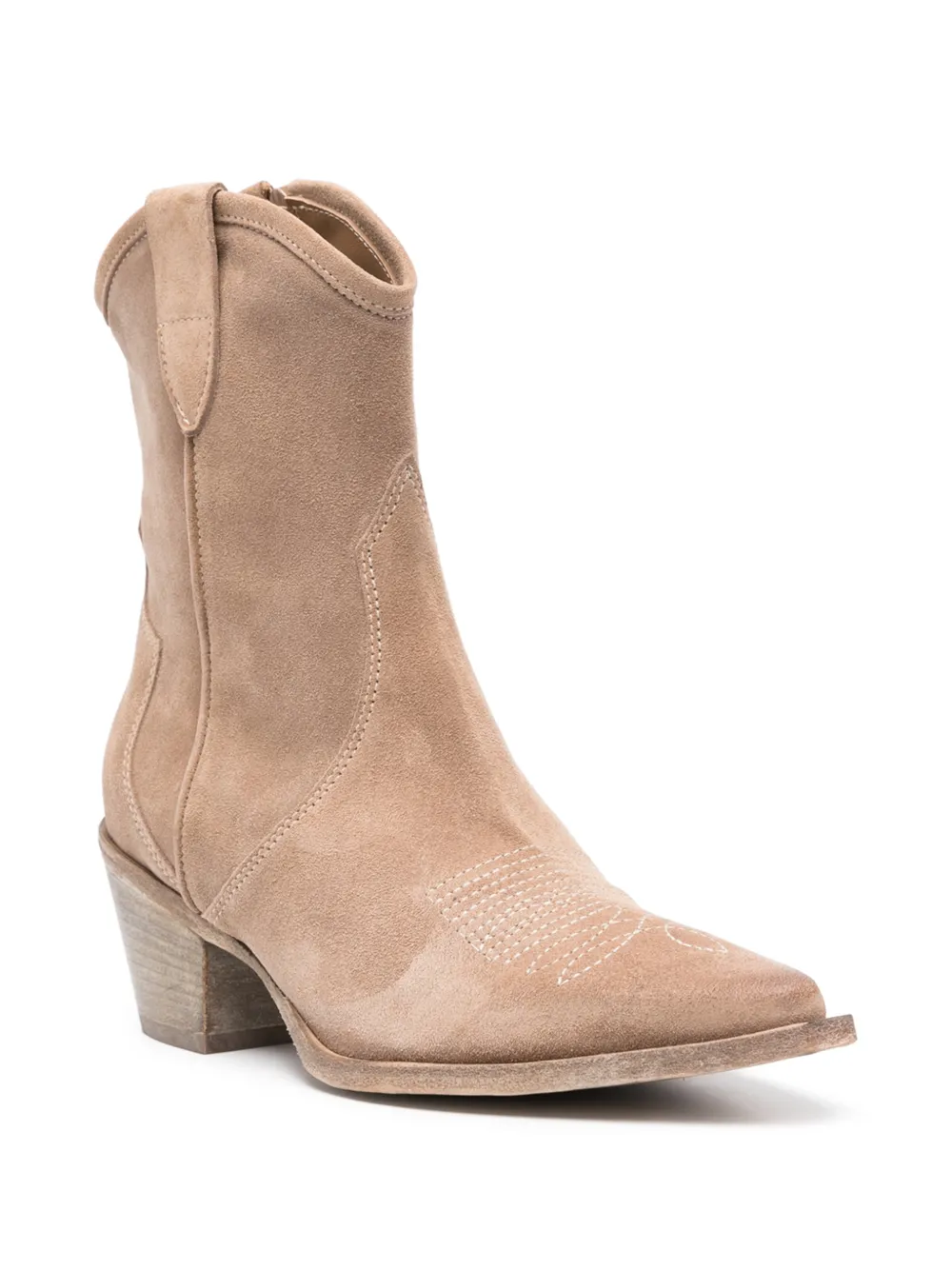 curiositè Leren laarzen Beige