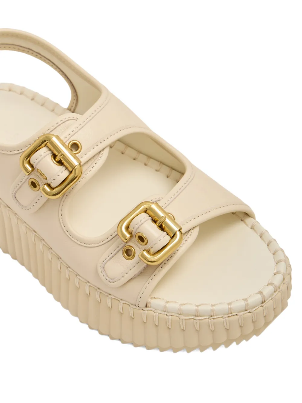 Chloé Nama leren sandalen Beige