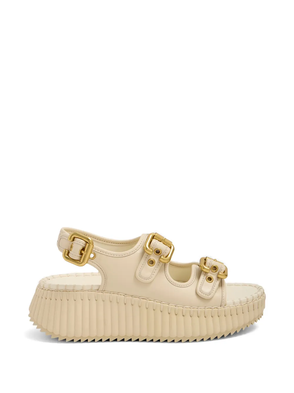 Chloé Nama leren sandalen Beige