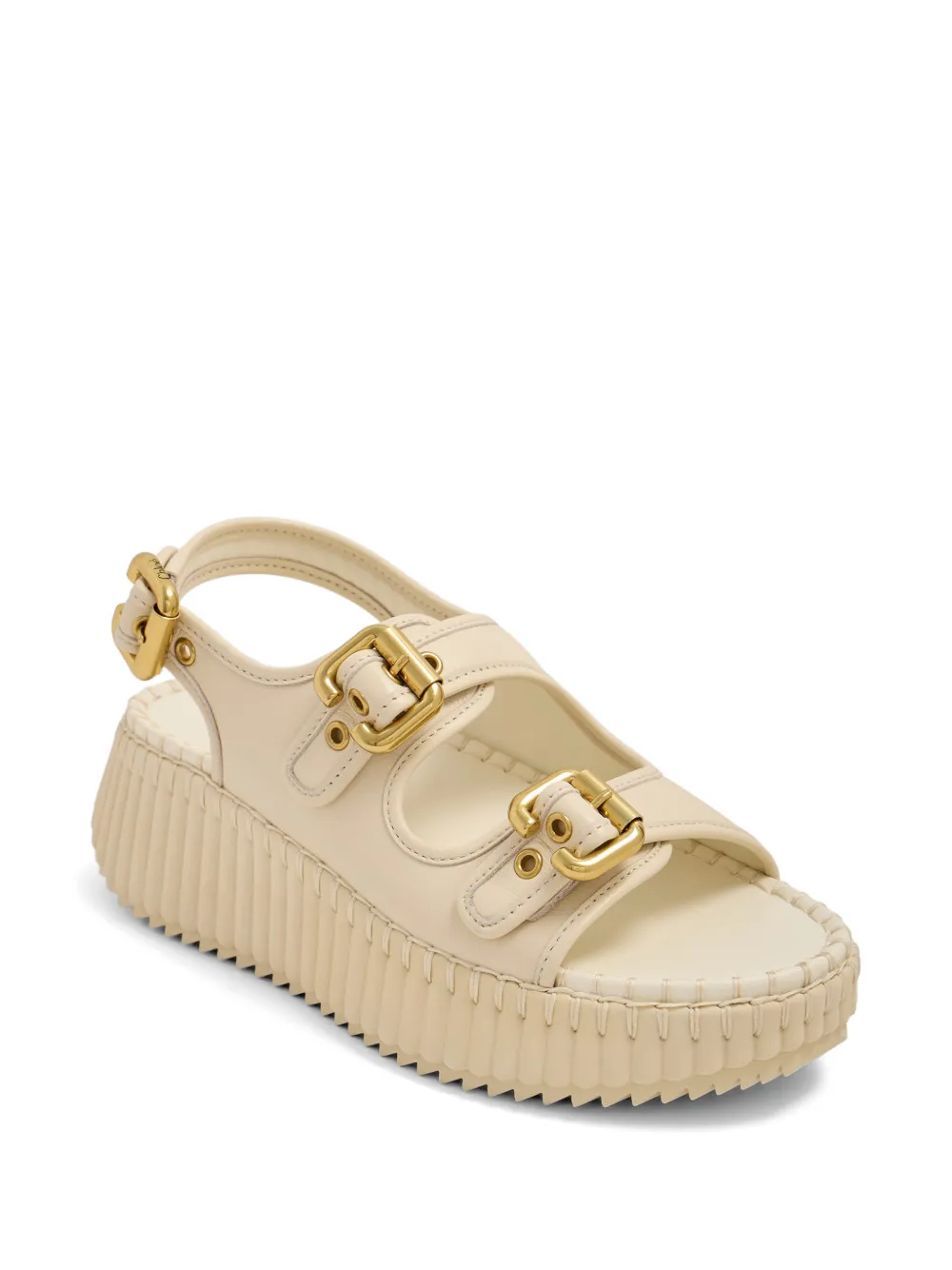 Chloé Nama leren sandalen Beige