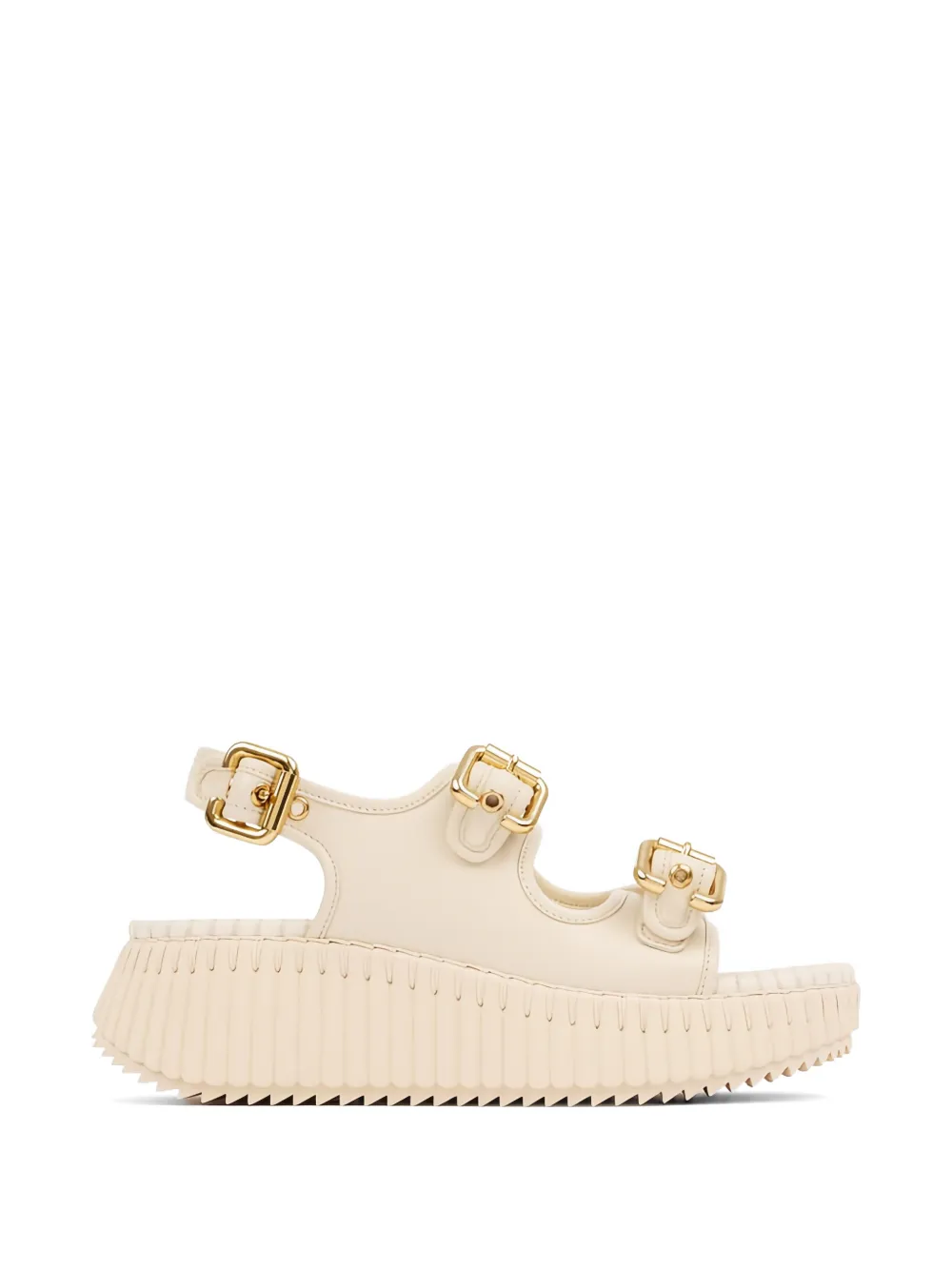 Chloé Nama leren sandalen Beige