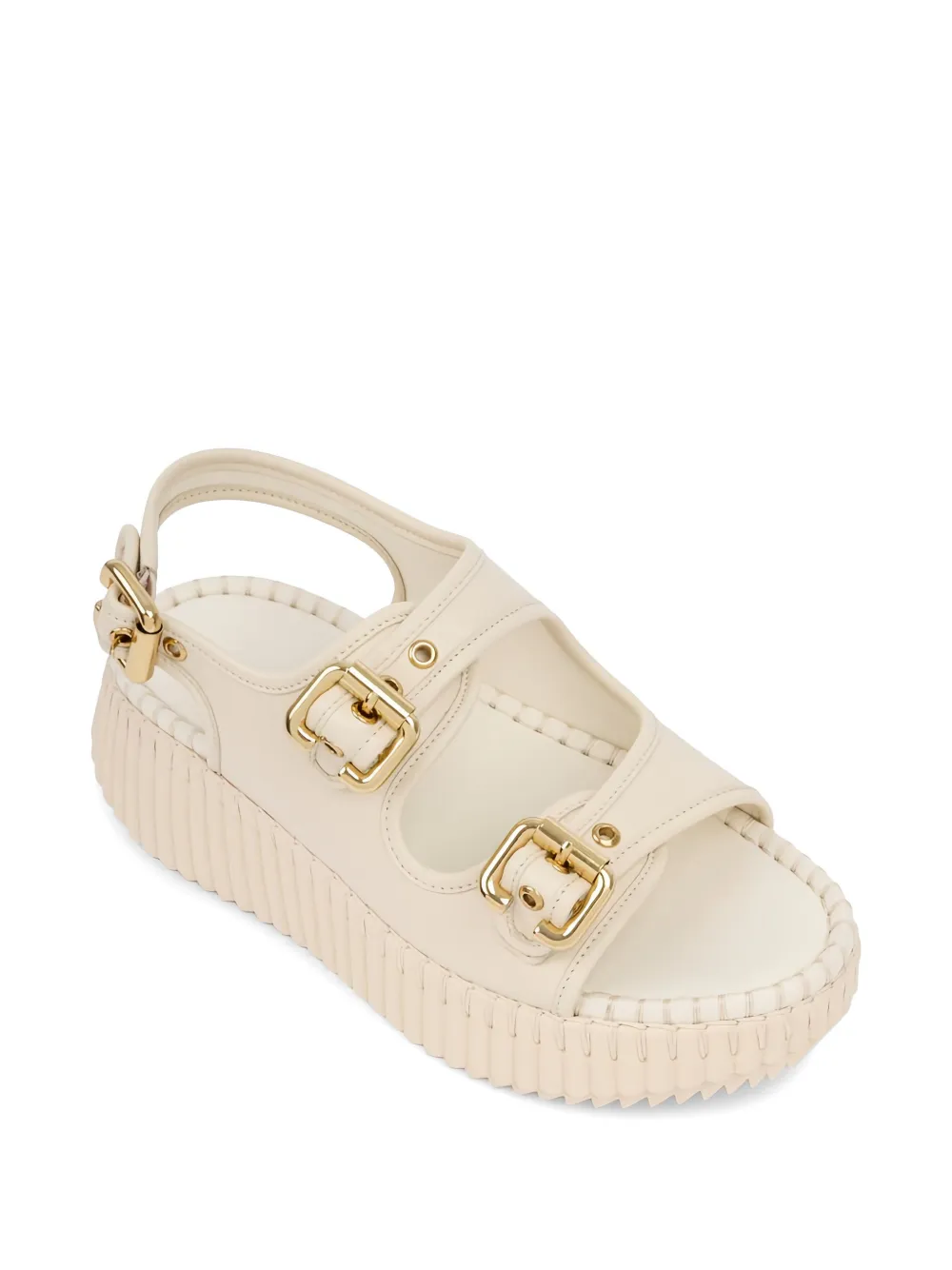 Chloé Nama leren sandalen Beige